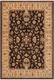 Classic Ziegler Renee Dark Brown/Tan Wool Rug - 8'11'' x 11'9''