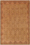 handmade Transitional Kafkaz Green Tan Hand Knotted RECTANGLE 100% WOOL area rug 9 x 13