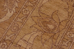 handmade Traditional Kafkaz Brown Tan Hand Knotted RECTANGLE 100% WOOL area rug 9X12