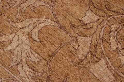 handmade Traditional Kafkaz Brown Tan Hand Knotted RECTANGLE 100% WOOL area rug 9x12