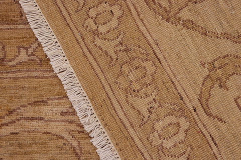 handmade Traditional Kafkaz Brown Tan Hand Knotted RECTANGLE 100% WOOL area rug 9x12