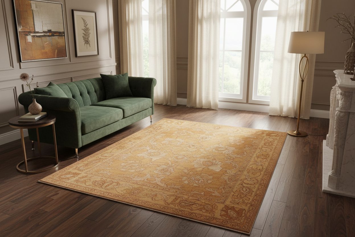 handmade Traditional Kafkaz Brown Tan Hand Knotted RECTANGLE 100% WOOL area rug 9x12