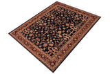 handmade Traditional Kafkaz Drk. Blue Brown Hand Knotted RECTANGLE 100% WOOL area rug 9 x 12