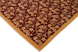 handmade Transitional Kafkaz Red Gold Hand Knotted RECTANGLE 100% WOOL area rug 9 x 12