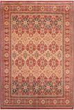 Vintage Persian Jeanette Red/Tan Wool Rug - 8'2'' x 10'2''