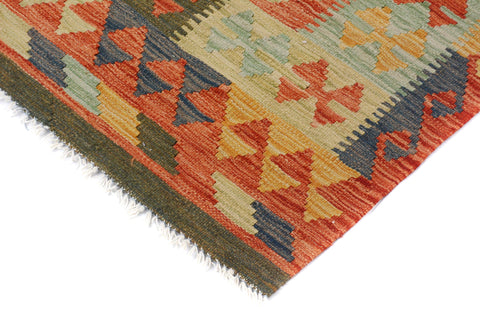 handmade Geometric Kilim Gray Rust Hand-Woven RECTANGLE 100% WOOL area rug 7 x 10