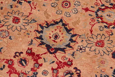 handmade Transitional Tabriz Tan Red Hand Knotted RECTANGLE 100% WOOL area rug 8 x 10