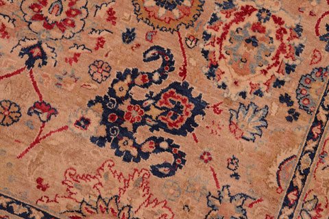 handmade Transitional Tabriz Tan Red Hand Knotted RECTANGLE 100% WOOL area rug 8 x 10
