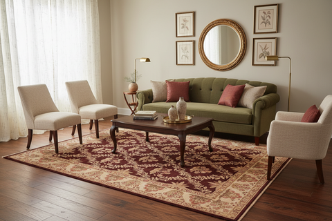 handmade Transitional Veg Dye Aubergine Beige Hand Knotted RECTANGLE 100% WOOL area rug 8 x 10