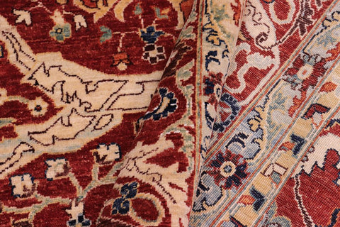 handmade Traditional Kafkaz Rust Rust Hand Knotted RECTANGLE 100% WOOL area rug 8X10