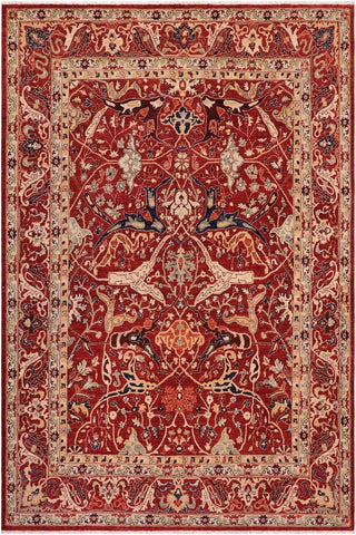 handmade Traditional Kafkaz Rust Rust Hand Knotted RECTANGLE 100% WOOL area rug 8X10