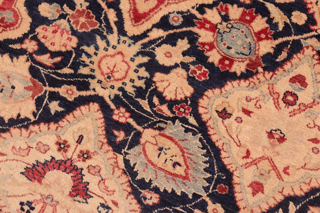 handmade Traditional Kirman Blue Red Hand Knotted RECTANGLE 100% WOOL area rug 8 x 10