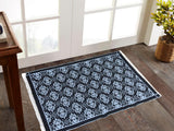 handmade Transitional Double Side Black Blue Hand-Woven RECTANGLE 100% WOOL area rug 4x6