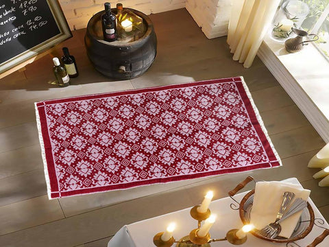 handmade Transitional Double Side Pink Pink Hand-Woven RECTANGLE 100% WOOL area rug 4x6