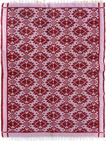 handmade Transitional Double Side Pink Pink Hand-Woven RECTANGLE 100% WOOL area rug 4x6