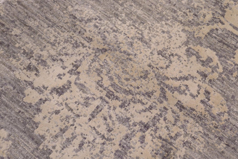 handmade Modern Kafkaz Gray Ivory Hand Knotted RECTANGLE 100% WOOL area rug 8' x 12'