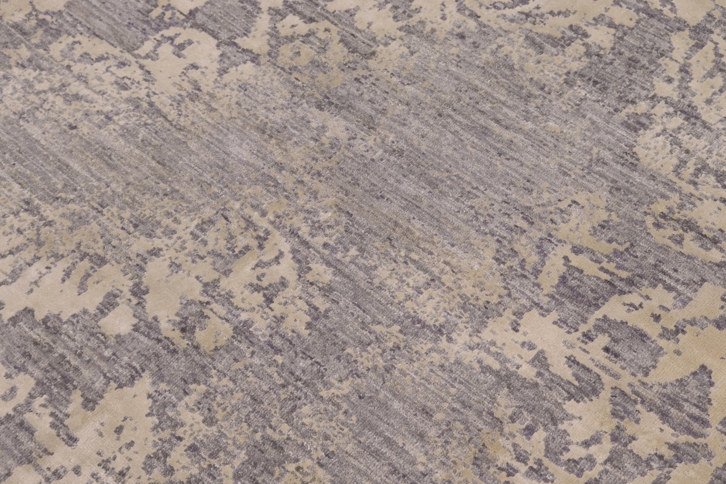 handmade Modern Kafkaz Gray Ivory Hand Knotted RECTANGLE 100% WOOL area rug 8' x 12'