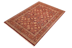Vintage Tabriz Tara Aubergine/Aubergine Wool Rug - 7'10''X9'7''