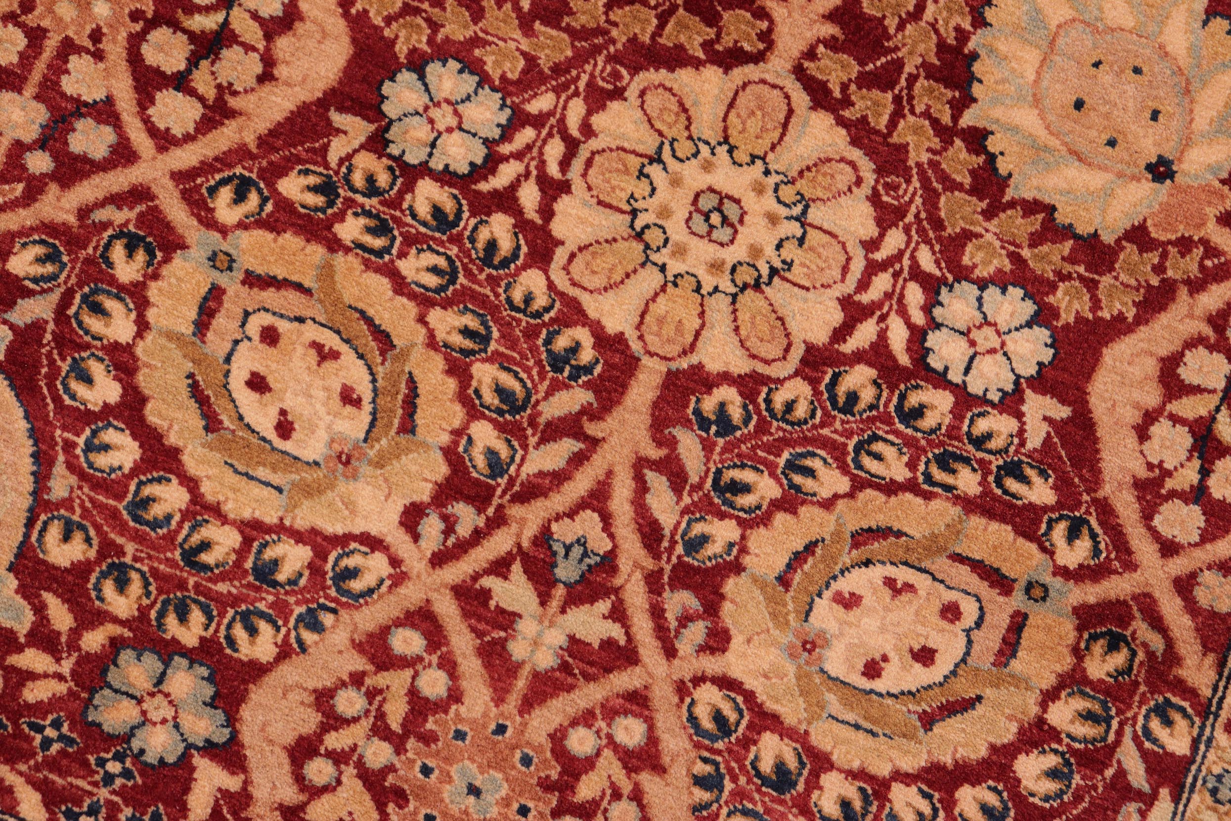 handmade Transitional Tabriz Aubergine Aubergine Hand Knotted RECTANGLE 100% WOOL area rug 8x10
