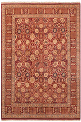 Traditional Tabriz Tara Aubergine Aubergine Hand Knotted Area rugs 8X10