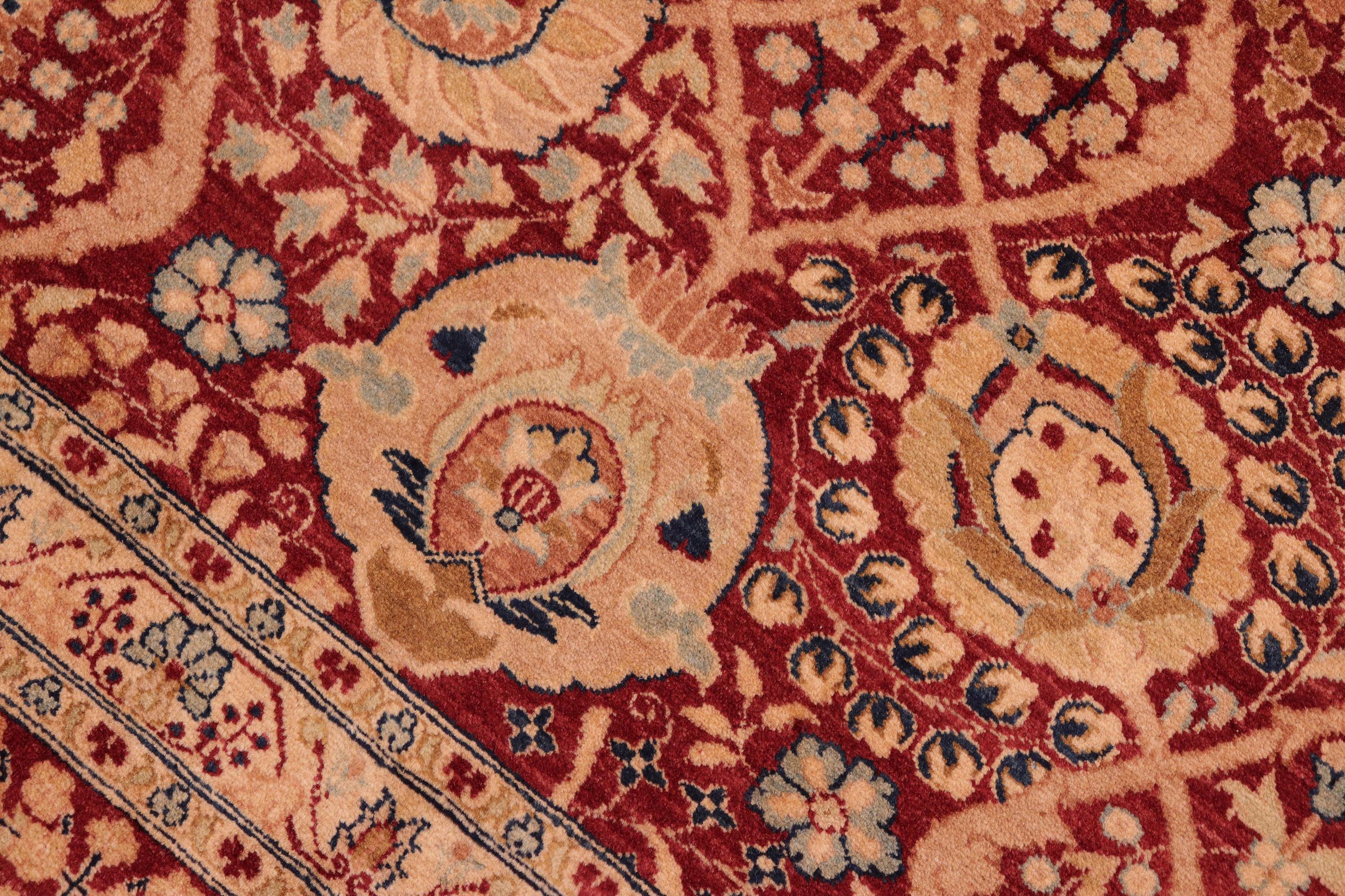 handmade Transitional Tabriz Aubergine Aubergine Hand Knotted RECTANGLE 100% WOOL area rug 8x10