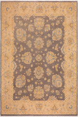 handmade Traditional Kafkaz Gray Tan Hand Knotted RECTANGLE 100% WOOL area rug 10X13