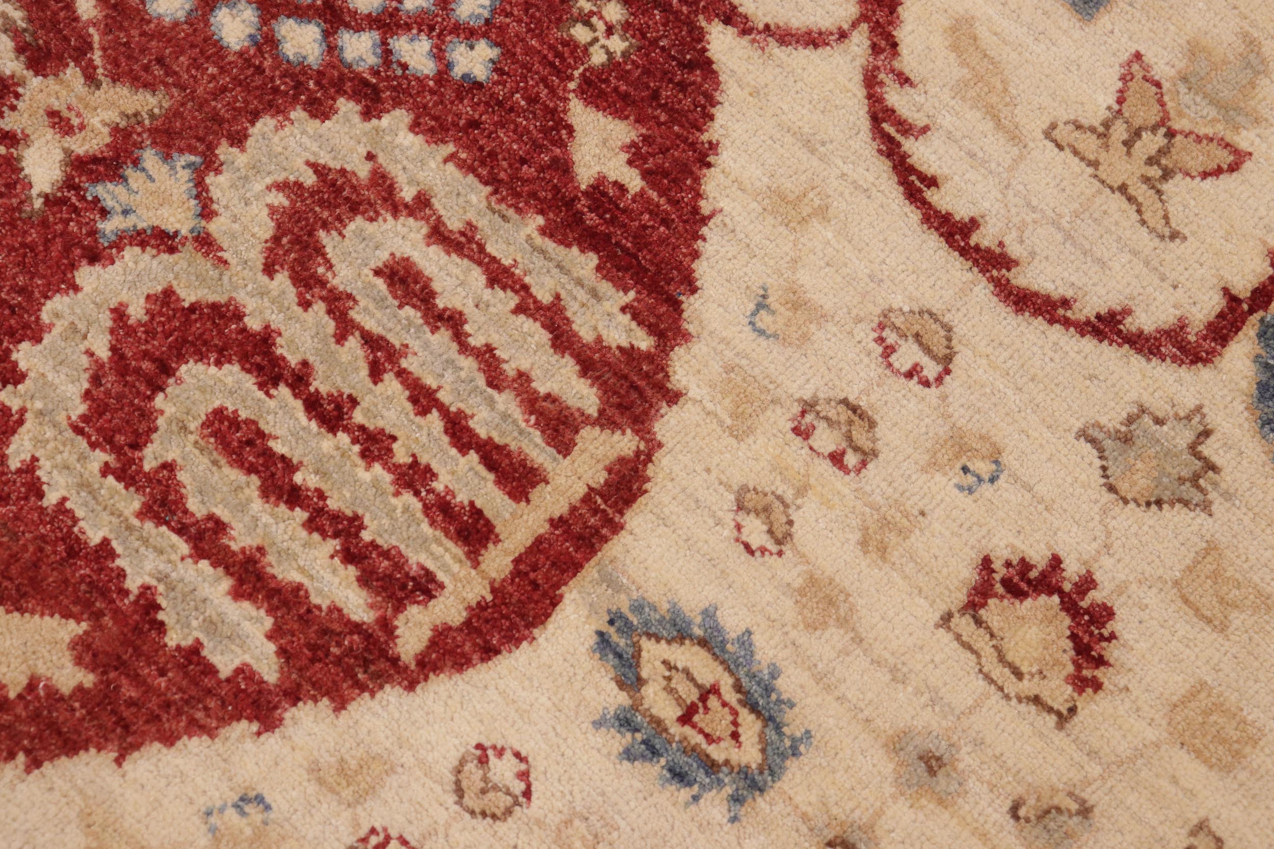 handmade Traditional Kafkaz Red Blue Hand Knotted RECTANGLE 100% WOOL area rug 10' x 14'