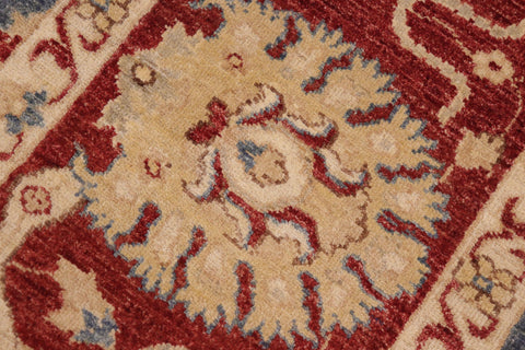 handmade Traditional Kafkaz Red Blue Hand Knotted RECTANGLE 100% WOOL area rug 10' x 14'