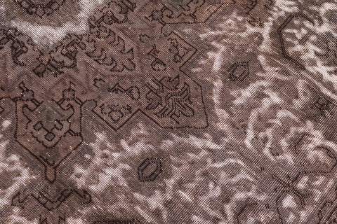 handmade Vintage Vintage Gray Ivory Hand Knotted RECTANGLE 100% WOOL area rug 8' x 11'