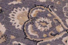 handmade Traditional Kafkaz Gray Blue Hand Knotted RECTANGLE 100% WOOL area rug 9X12