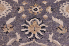 handmade Traditional Kafkaz Gray Blue Hand Knotted RECTANGLE 100% WOOL area rug 9X12