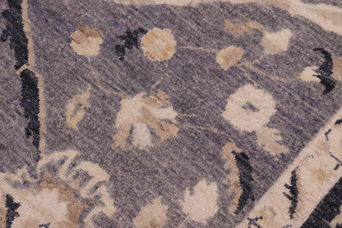 handmade Traditional Kafkaz Gray Blue Hand Knotted RECTANGLE 100% WOOL area rug 9x12