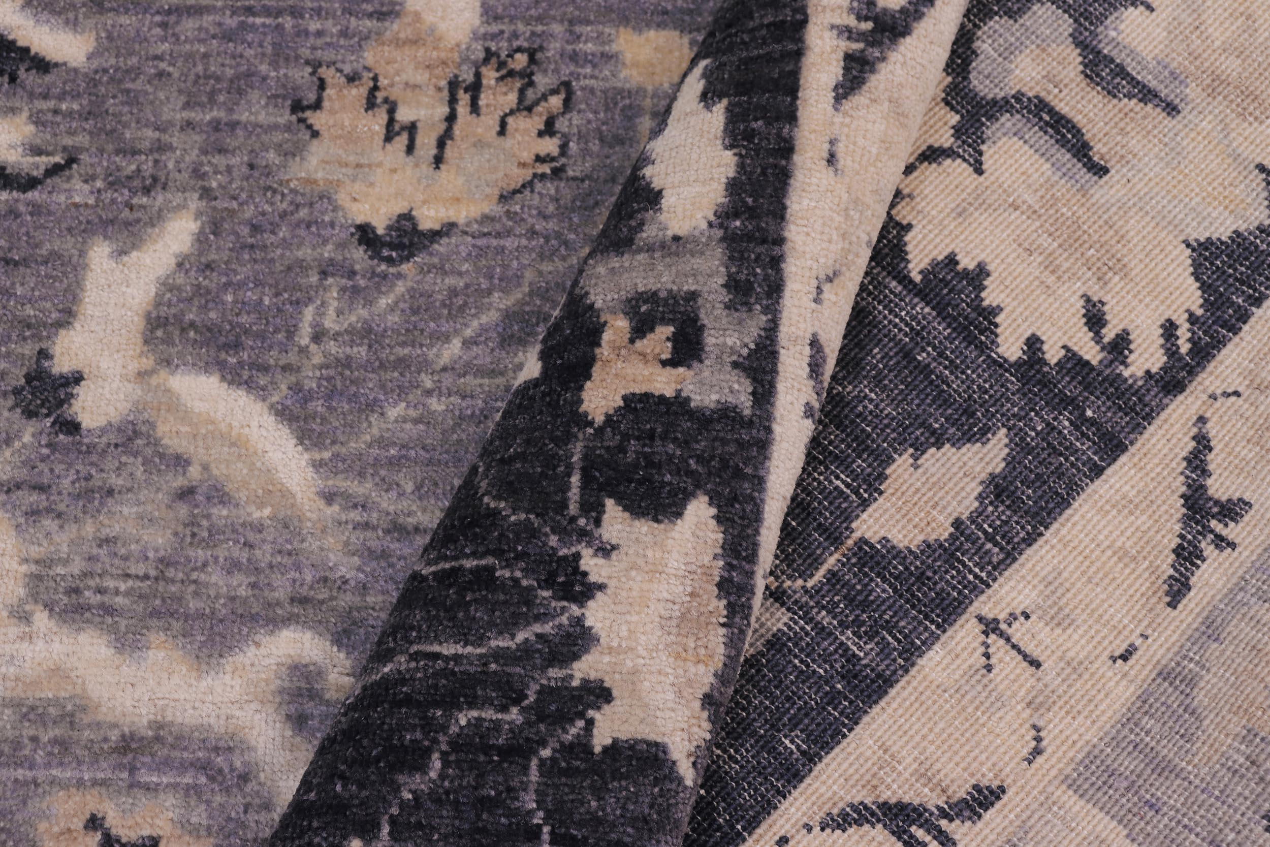 handmade Traditional Kafkaz Gray Blue Hand Knotted RECTANGLE 100% WOOL area rug 9x12