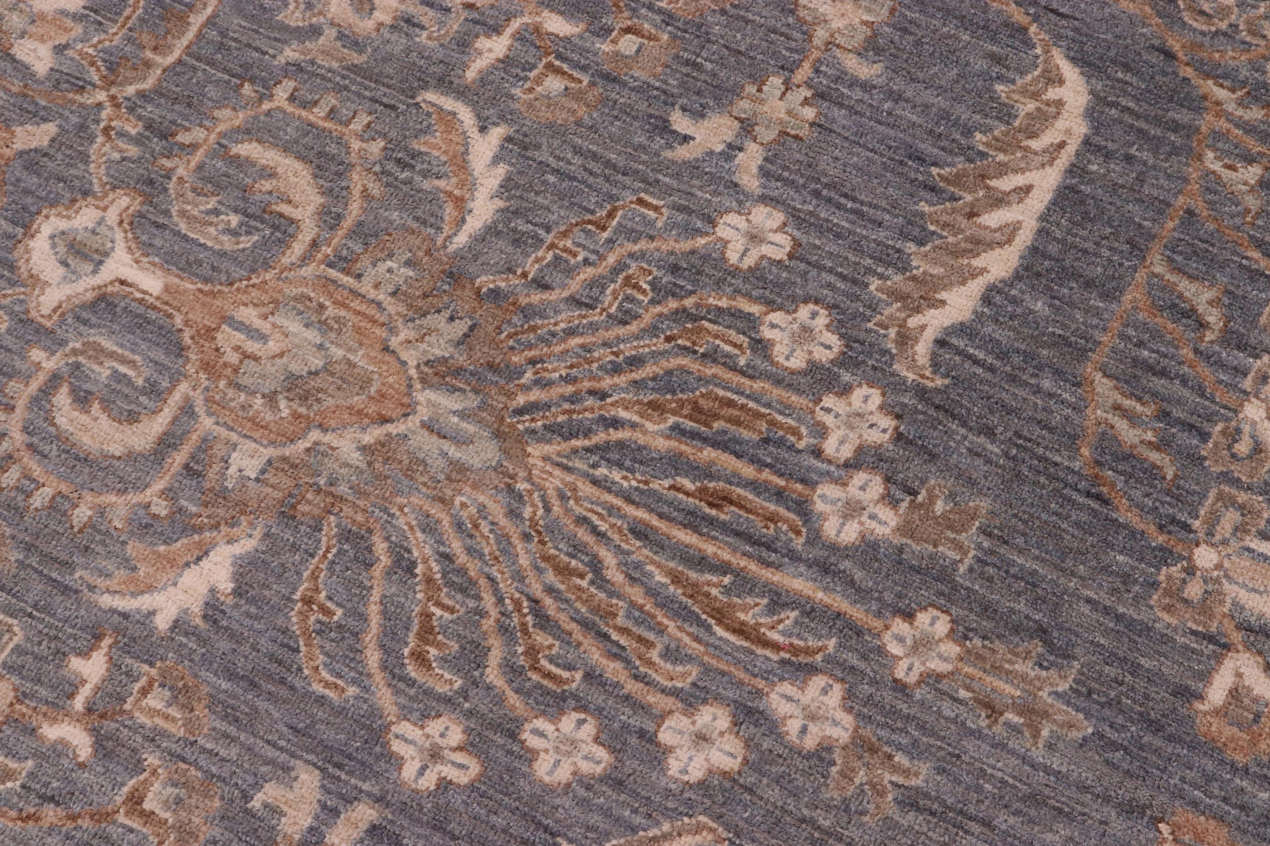 handmade Traditional Kafkaz Gray Ivory Hand Knotted RECTANGLE 100% WOOL area rug 10' x 13'