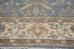 handmade Traditional Kafkaz Gray Ivory Hand Knotted RECTANGLE 100% WOOL area rug 10X13