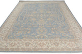handmade Traditional Kafkaz Gray Ivory Hand Knotted RECTANGLE 100% WOOL area rug 10 x 13