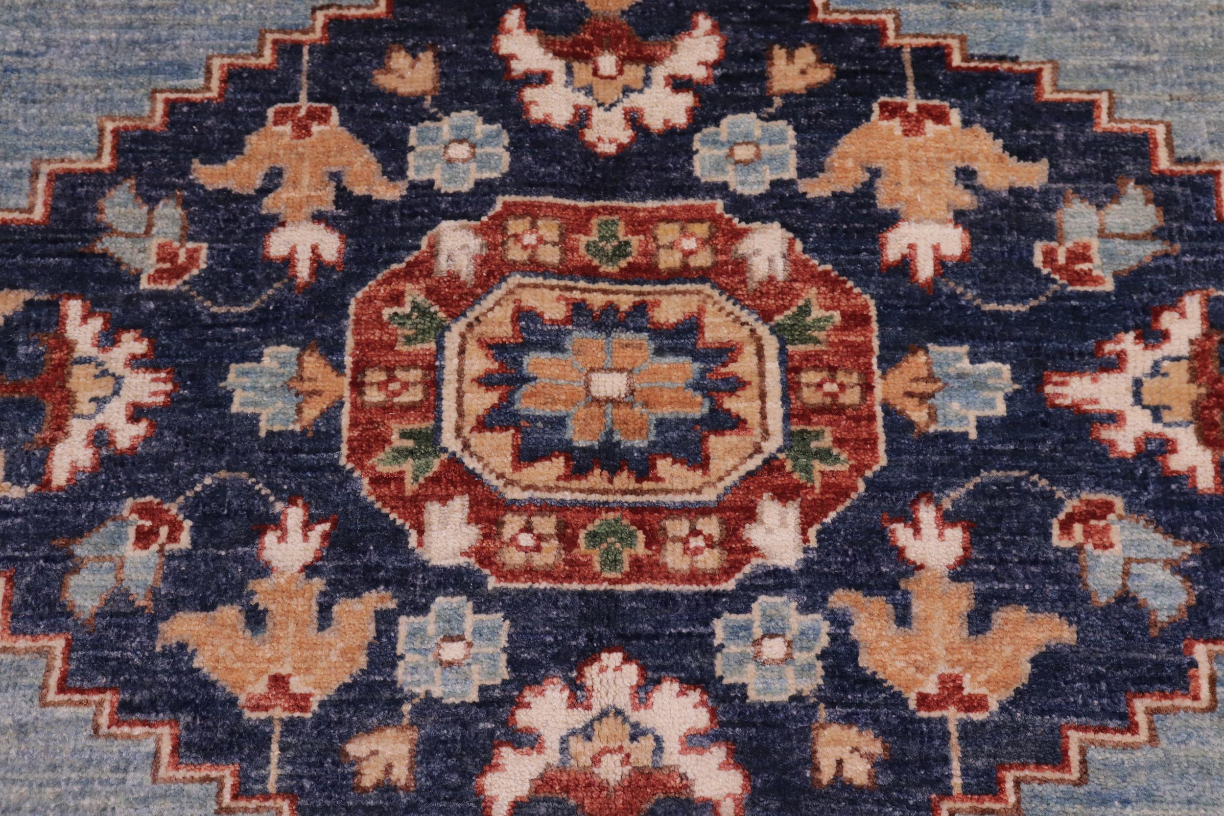 handmade Traditional Kafkaz Orange Rust Hand Knotted RECTANGLE 100% WOOL area rug 9' x 12'