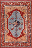 Boho Chic Ziegler Pasquale Orange/Rust Wool Rug - 9'0'' x 11'6''
