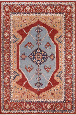 handmade Traditional Sarapi Orange Rust Hand Knotted RECTANGLE 100% WOOL area rug 9X12