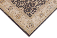 handmade Traditional Kafkaz Gray Ivory Hand Knotted RECTANGLE 100% WOOL area rug 8X10