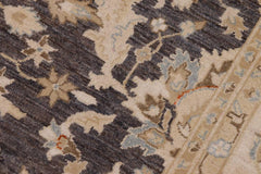 handmade Traditional Kafkaz Gray Ivory Hand Knotted RECTANGLE 100% WOOL area rug 8X10