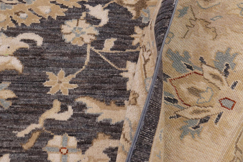 handmade Traditional Kafkaz Gray Ivory Hand Knotted RECTANGLE 100% WOOL area rug 8x10