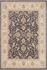 handmade Traditional Kafkaz Gray Ivory Hand Knotted RECTANGLE 100% WOOL area rug 8X10