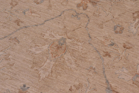 handmade Traditional Kafkaz Tan Brown Hand Knotted RECTANGLE 100% WOOL area rug 10x14