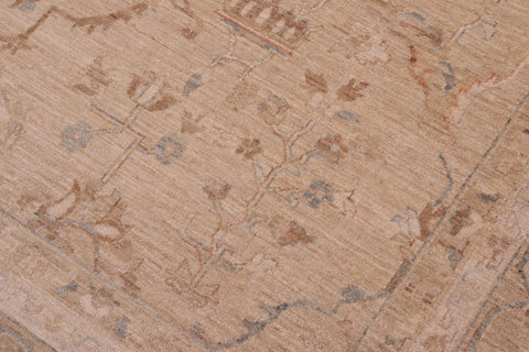 handmade Traditional Kafkaz Tan Brown Hand Knotted RECTANGLE 100% WOOL area rug 10x14