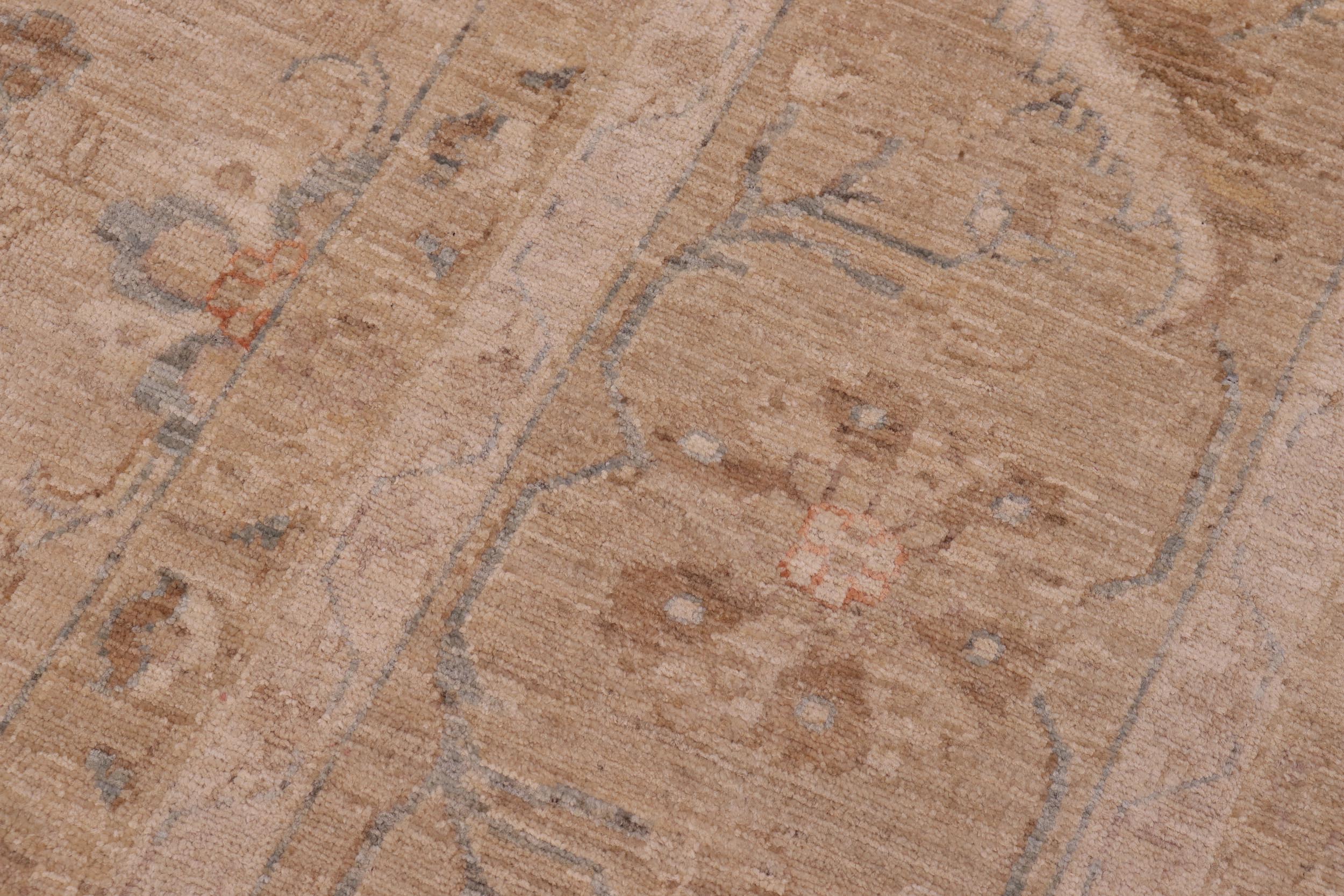 handmade Traditional Kafkaz Tan Brown Hand Knotted RECTANGLE 100% WOOL area rug 10x14