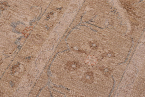 handmade Traditional Kafkaz Tan Brown Hand Knotted RECTANGLE 100% WOOL area rug 10x14