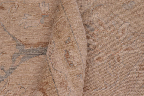 handmade Traditional Kafkaz Tan Brown Hand Knotted RECTANGLE 100% WOOL area rug 10x14