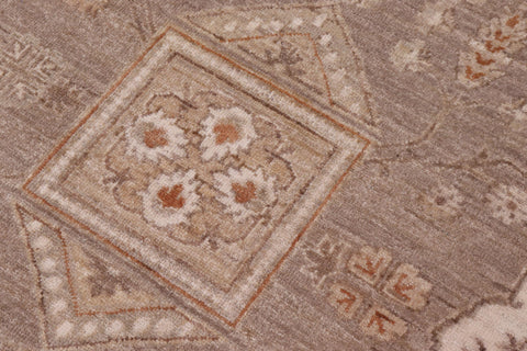 handmade Traditional Kafkaz Tan Ivory Hand Knotted RECTANGLE 100% WOOL area rug 10x14