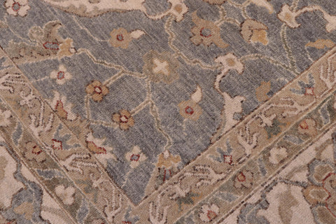 handmade Traditional Kafkaz Lt. Gray Beige Hand Knotted RECTANGLE 100% WOOL area rug 9x12